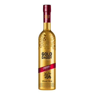 Branded Gold Daddy Cherry Liqueur bottle